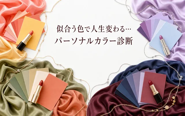 パーソナルカラー診断の画面