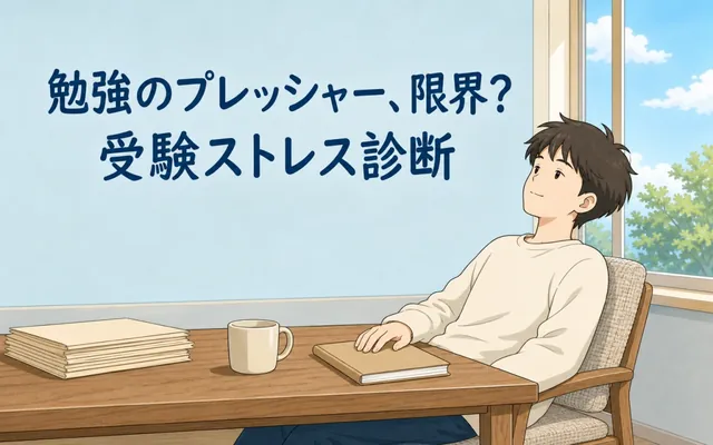 受験ストレス診断の画面