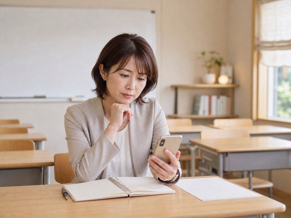 体験授業の申込み状況を確認する教室責任者
