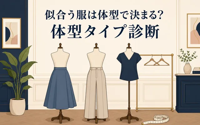 体型タイプ診断の画面