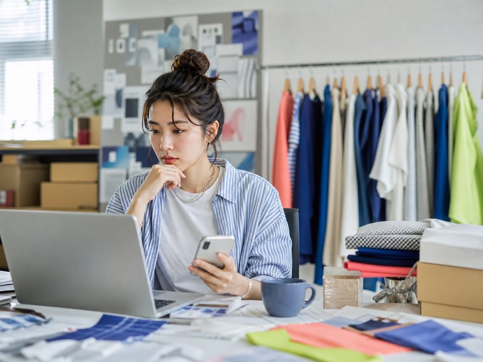ECサイトの集客を考える若いファッションブランド運営者