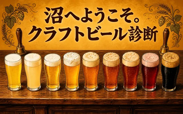 クラフトビール診断の画面