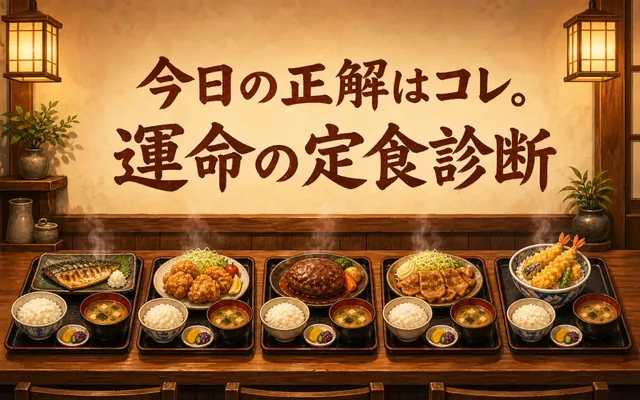 定食診断の画面