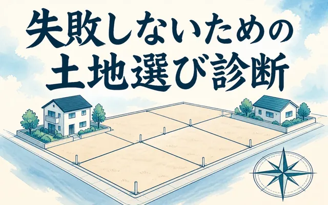 土地選び診断の画面