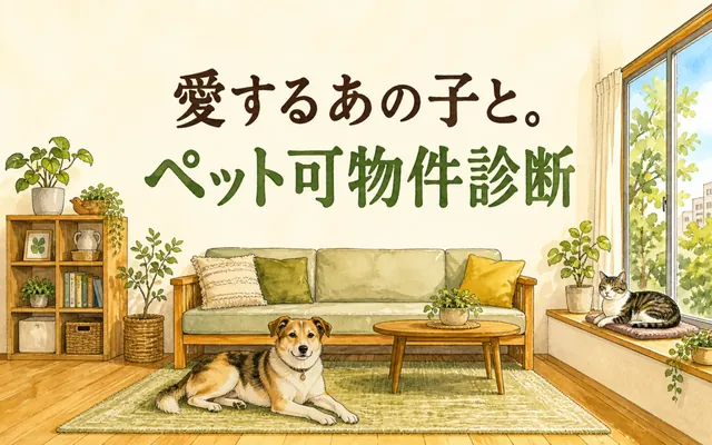 ペット可物件診断の画面