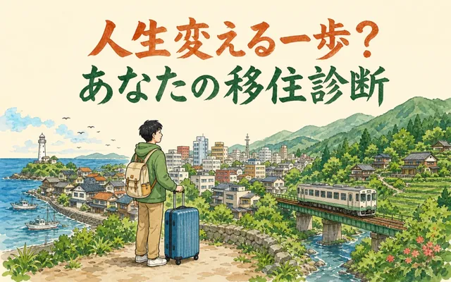 移住診断の画面